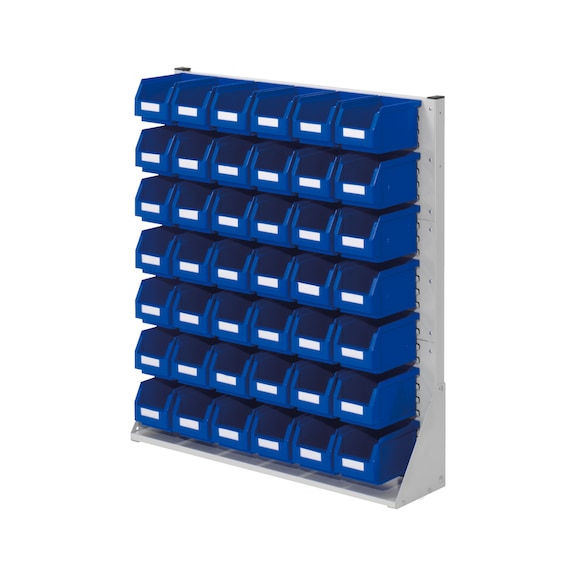 RASTERPLAN Sys. mont. mod. 34 RAL7035 av bacs &agrave; bec 1100x1000x240 mm 1 c&ocirc;t&eacute; - Syst&egrave;me de montant, un c&ocirc;t&eacute;
