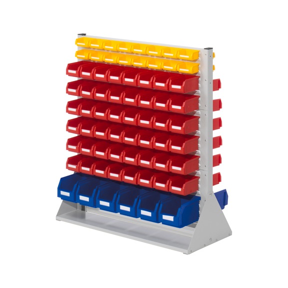RASTERPLAN St&auml;nder-Systemeinheit doppels.Mod.31 1100x1000x430mm Farbe RAL7035 lichtgrau - St&auml;nder - Systemeinheiten, doppelseitig