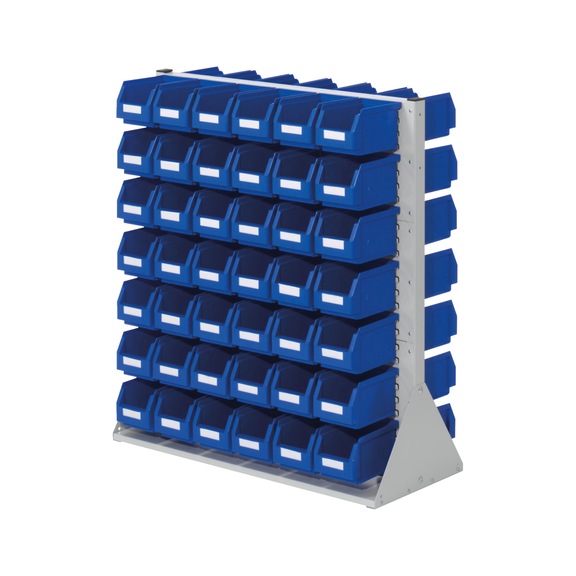 RASTERPLAN D34 mod. alape., RAL7035, nyitott t&aacute;rol&oacute;dobozok, 1100x1000x430 mm - &Aacute;llv&aacute;ny alapegys&eacute;g, k&eacute;toldalas