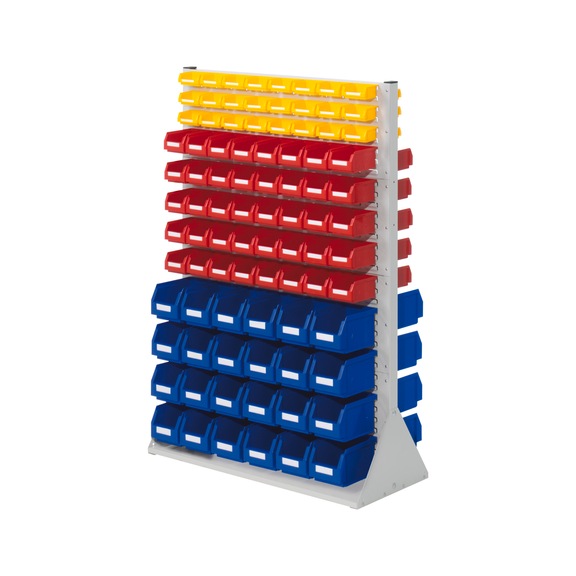 RASTERPLAN Wandstellingunit dubbelzijd. mod.45 1450x1000x430mm kl.RAL7035 lichtgrijs - Wandstellingunits, dubbelzijdig
