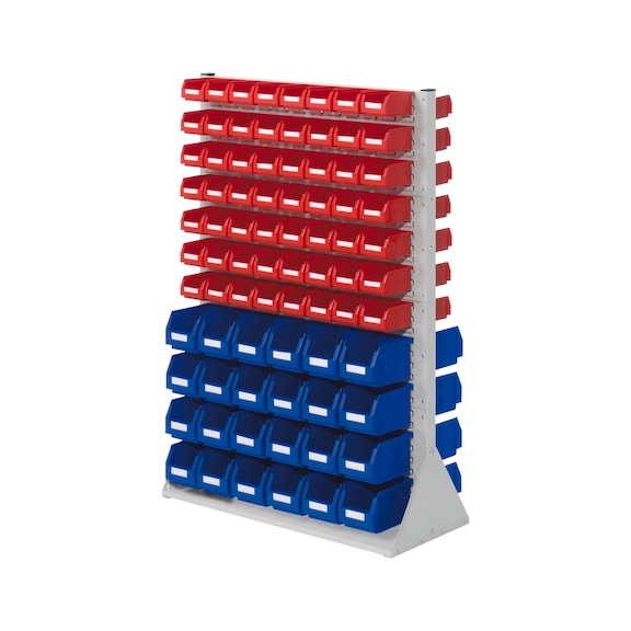 RASTERPLAN Wandstellingunit dubbelzijd. mod.46 1450x1000x430mm kl.RAL7035 lichtgrijs - Wandstellingunits, dubbelzijdig