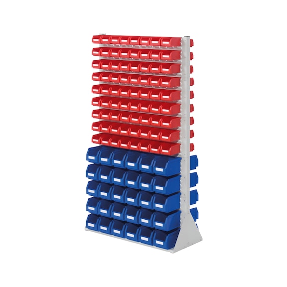 RASTERPLAN Mod. D51 unit. sist. RAL7035 coş. dp. uşor de văzut 1.790x1.000x430mm - Unitate sistem stativ, pe două părți