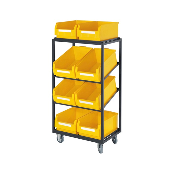 RASTERPLAN W&oacute;zek na części, model 22, WxSZxG 1315 x 1015 x 485&nbsp;mm - W&oacute;zki pomocnicze i w&oacute;zki do konfekcjonowania części