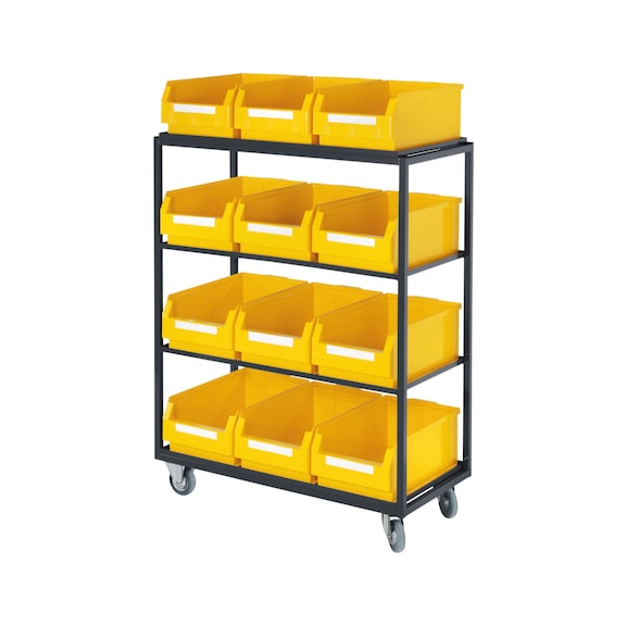 RASTERPLAN Serving/picking trolley, model 18, H x W x D 1315 x 1015 x 485&nbsp;mm - Serving and picking trolleys