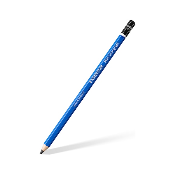 STAEDTLER Mars Lumograph pencil, hardness: 11B, sharpened, blue. Box of 12 - Pencil (office)