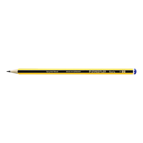 STAEDTLER Noris 120 pencil, hardness: H, sharpened, yellow-black. Box of 12 - Pencil (office)