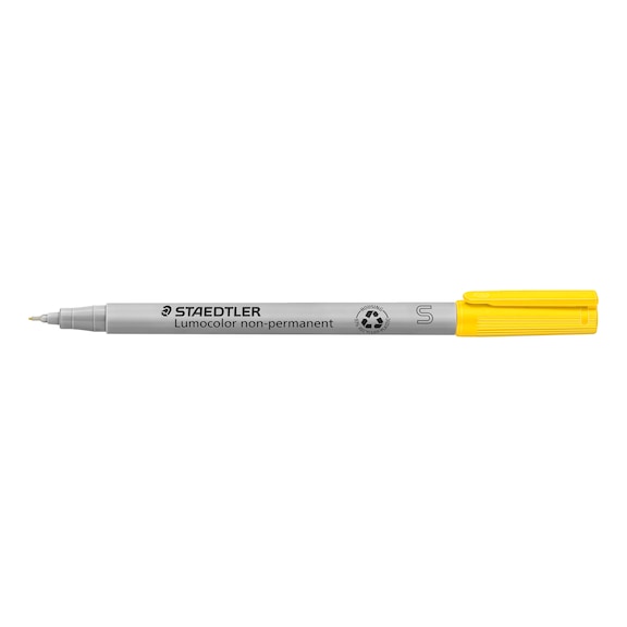 STAEDTLER Lumocolor S non-permanent universal pen, 0.4 mm, yellow, 10 pieces - Fine-tip pen