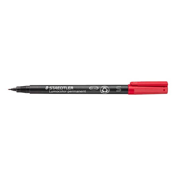 STAEDTLER Universalstift Lumocolor S permanent, ca. 0.4 mm, rot, Box mit 10 St&uuml;ck - Feinschreiber