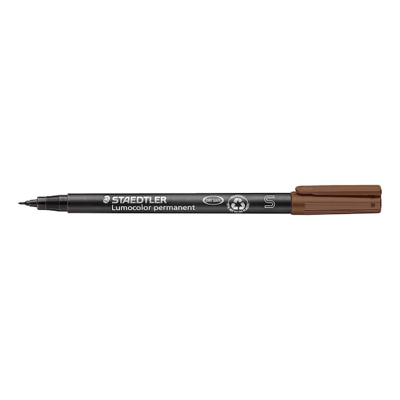 STAEDTLER Universalstift Lumocolor S permanent, 0.4 mm, braun, Box mit 10 St&uuml;ck - Feinschreiber