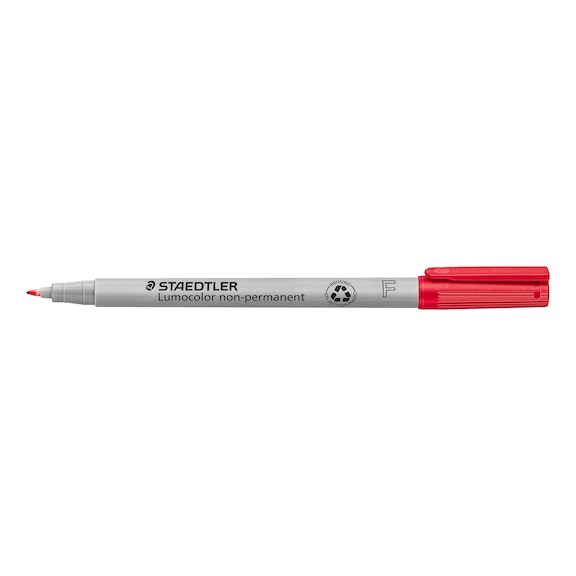 STAEDTLER Universalstift Lumocolor F non-permanent, 0.6mm, rot, 10 St&uuml;ck - Feinschreiber