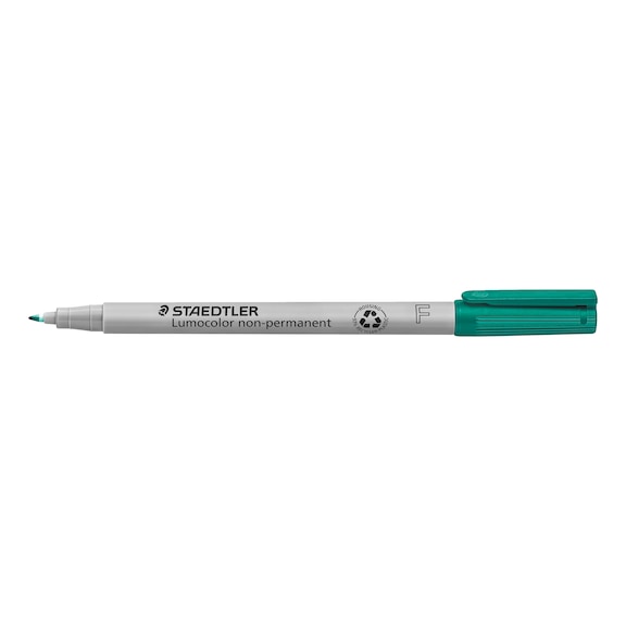 STAEDTLER Universalstift Lumocolor F non-permanent, 0.6mm, gr&uuml;n, 10 St&uuml;ck - Feinschreiber