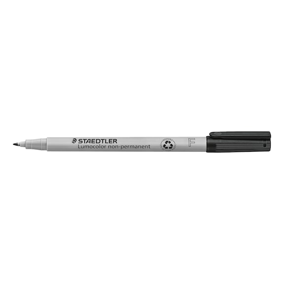 STAEDTLER Lumocolor F non-permanent universal pen, 0.6 mm, black, 10 pieces - Fine-tip pen