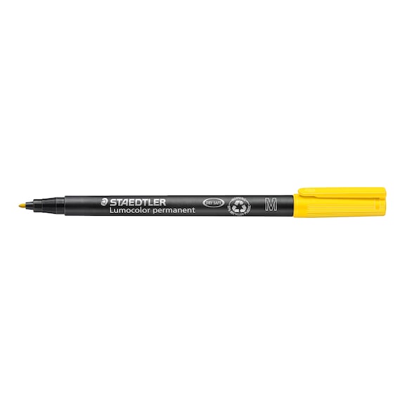 STAEDTLER Universalstift Lumocolor M permanent, 1mm, gelb, 10 St&uuml;ck - Feinschreiber
