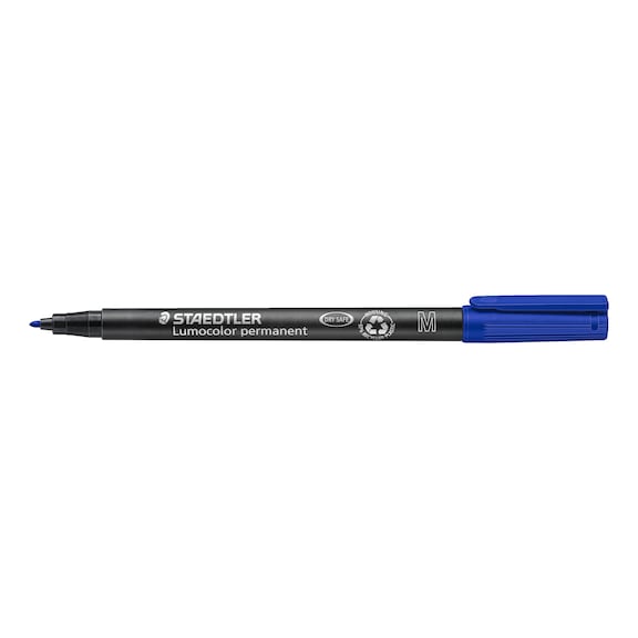 STAEDTLER Universalstift Lumocolor M permanent, 1mm, blau, 10 St&uuml;ck - Feinschreiber