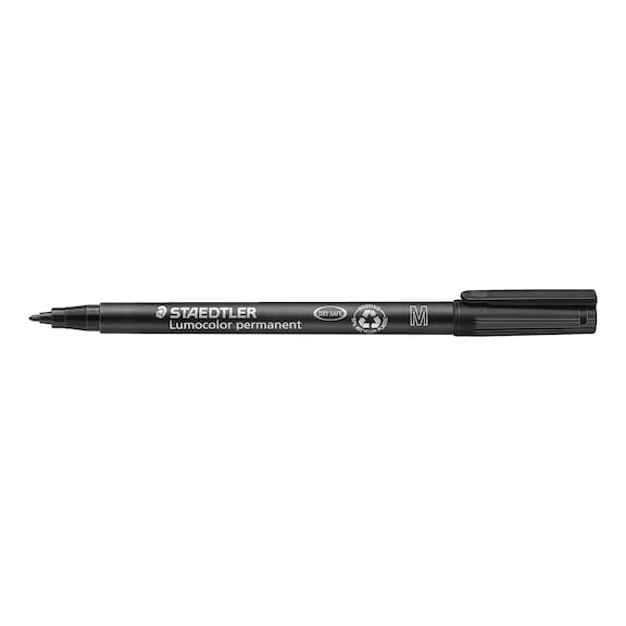 STAEDTLER Universalstift Lumocolor M permanent, 1mm, schwarz, 10 St&uuml;ck - Feinschreiber