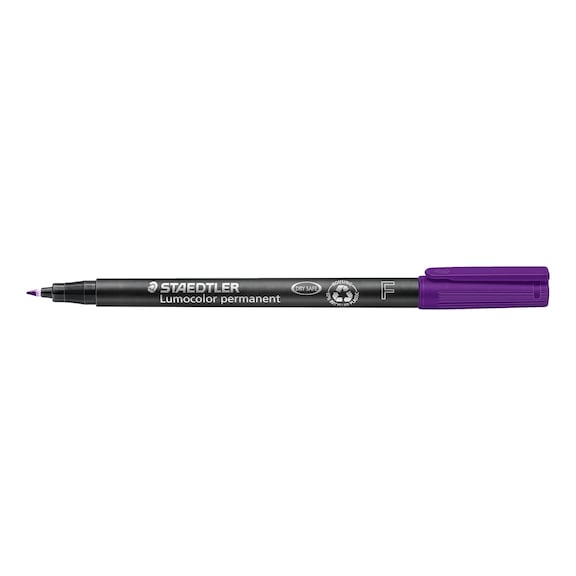 STAEDTLER Universalstift Lumocolor F permanent, 0.6mm, violett, 10 St&uuml;ck - Feinschreiber