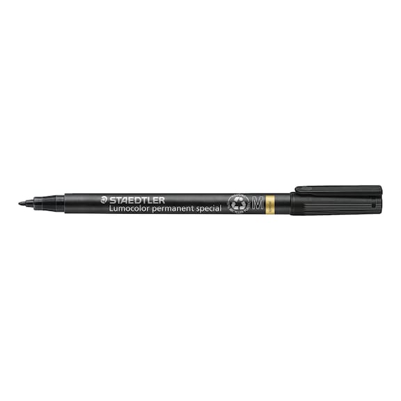 STAEDTLER Lumocolor F permanent Specialstift, ca. 1mm, schwarz, Box mit 10 St&uuml;ck - Feinschreiber