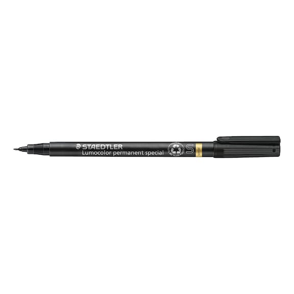 STAEDTLER Lumocolor S permanent Specialstift, ca. 0.4mm, schwarz, Box mit 10 St&uuml;ck - Feinschreiber