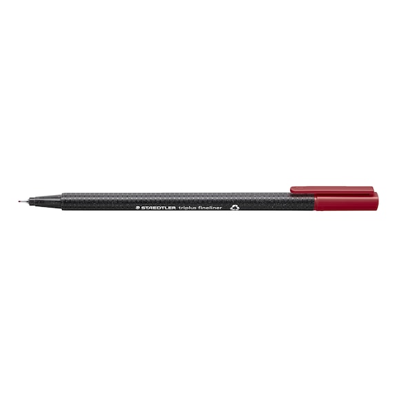 STAEDTLER triplus fineliner, approx. 0.3 mm, carmine red, box of 10 - Fine-tip pen