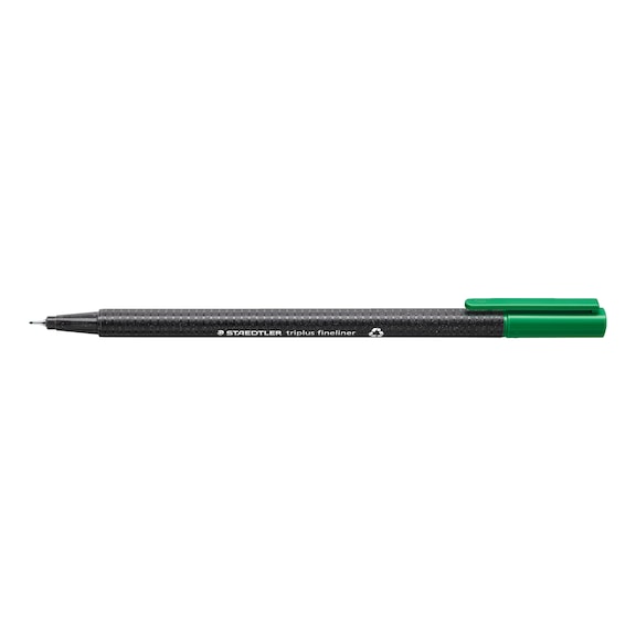 STAEDTLER triplus fineliner, approx. 0.3 mm, green, box of 10 - Fine-tip pen