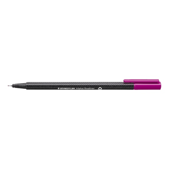 STAEDTLER Fineliner triplus, ca. 0.3mm, rotlila, Box mit 10 St&uuml;ck - Feinschreiber