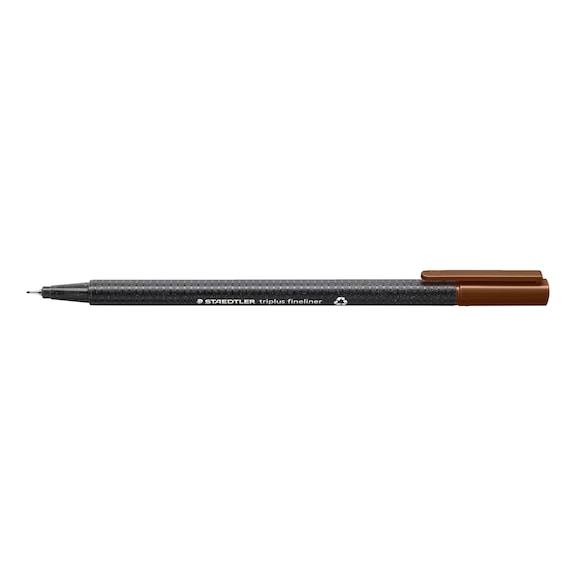 STAEDTLER triplus fineliner, approx. 0.3 mm, brown, box of 10 - Fine-tip pen