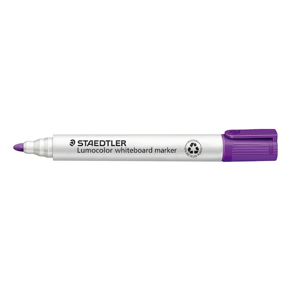 STAEDTLER Whiteboard Marker Lumocolor, nachf&uuml;llbar, violett. Box mit 10 St&uuml;ck - Board-Marker
