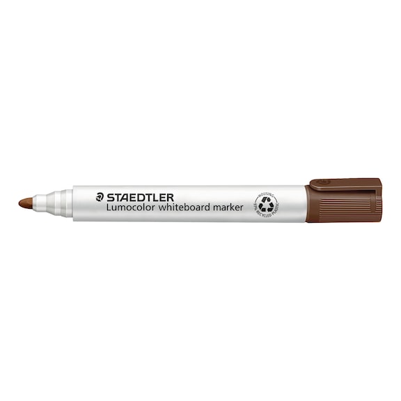 STAEDTLER Whiteboard Marker Lumocolor, nachf&uuml;llbar, braun. Box mit 10 St&uuml;ck - Board-Marker