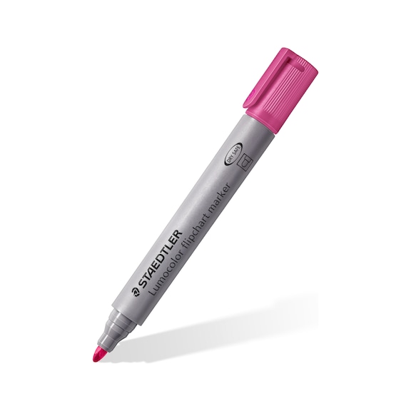STAEDTLER Flipchart-Marker Lumocolor 356, nachf&uuml;llbar, pink. Box mit 10 St&uuml;ck - Flipchart-Marker