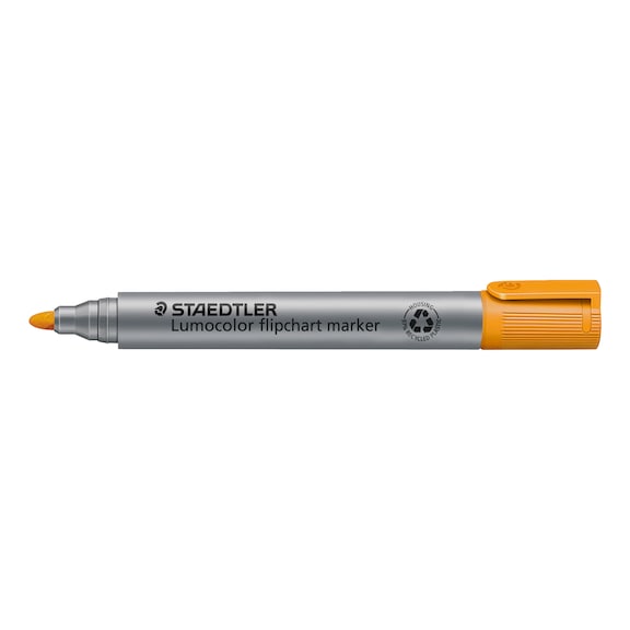 STAEDTLER Flipchart-Marker Lumocolor, nachf&uuml;llbar, orange. Box mit 10 St&uuml;ck - Flipchart-Marker
