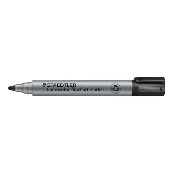STAEDTLER Flipchart-Marker Lumocolor, nachf&uuml;llbar, schwarz. Box mit 10 St&uuml;ck - Flipchart-Marker