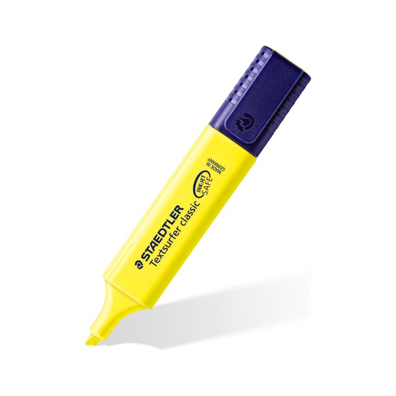 STAEDTLER Textmarker Textsurfer classic, nachf&uuml;llbar, gelb, Box mit 10 St&uuml;ck - Textmarker