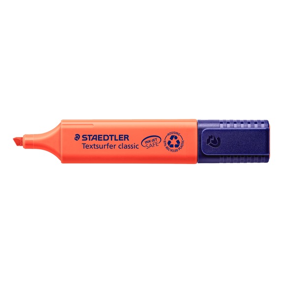 STAEDTLER Textmarker Textsurfer classic, nachf&uuml;llbar, rot, Box mit 10 St&uuml;ck - Textmarker