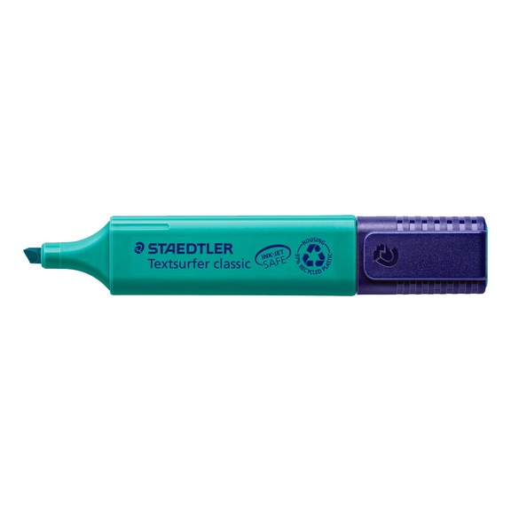 STAEDTLER Textmarker Textsurfer classic, nachf&uuml;llbar, t&uuml;rkis, Box mit 10 St&uuml;ck - Textmarker