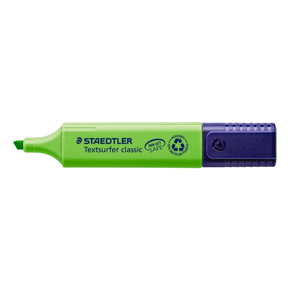 STAEDTLER Textmarker Textsurfer classic, nachf&uuml;llbar, gr&uuml;n, Box mit 10 St&uuml;ck - Textmarker