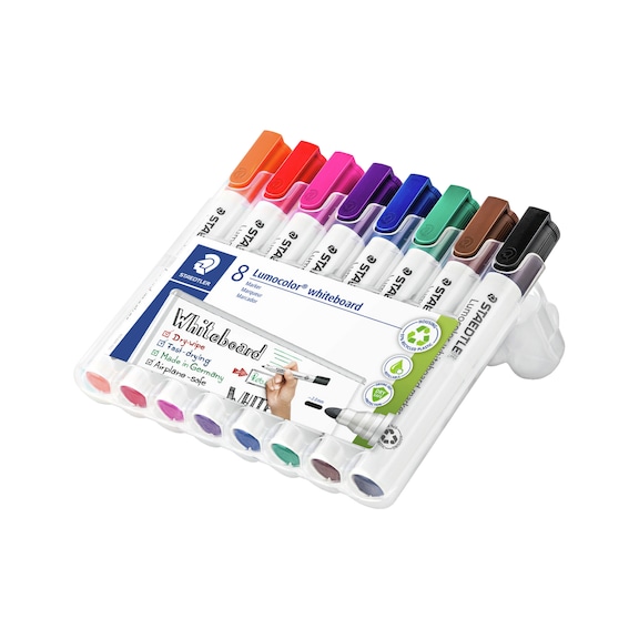 STAEDTLER Whiteboard Marker Lumocolor, nachf&uuml;llbar,Box mit 8 Farben - Board-Marker
