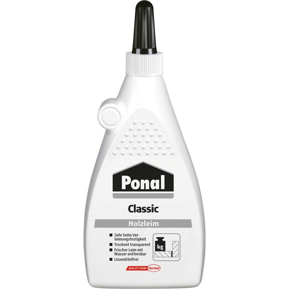 HENKEL Holzleim Classic, ohne L&ouml;sungsmittel, Kunststoff-Flasche mit 225 g - Dispersionsklebstoff