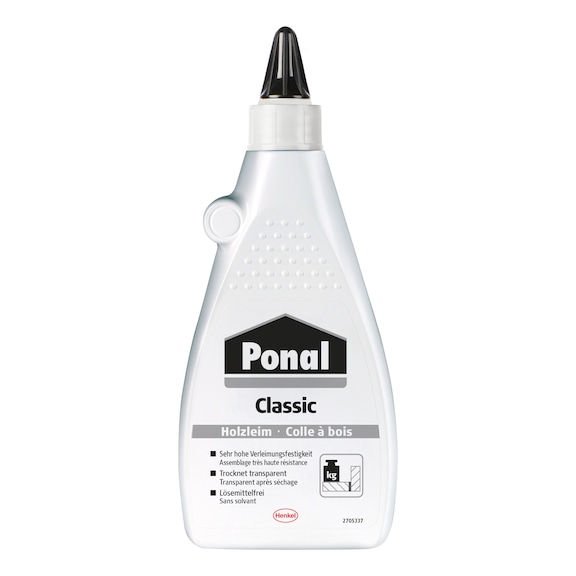 PONAL Holzleim Classic, ohne L&ouml;sungsmittel, 1x550g Flasche - Dispersionsklebstoff
