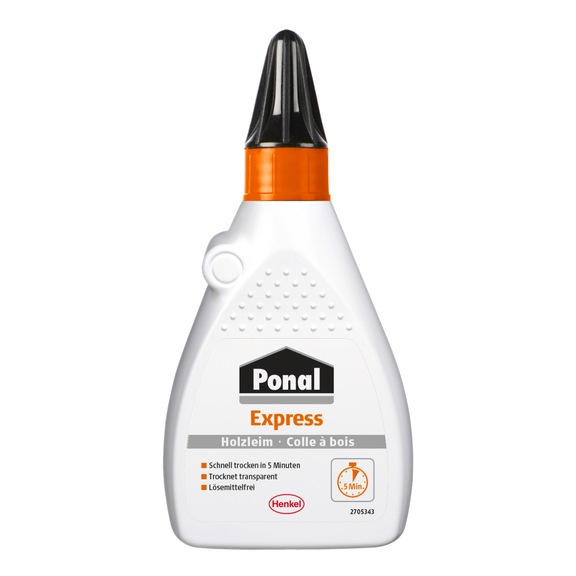 HENKEL Holzleim Express, ohne L&ouml;sungsmittel, Flasche, 120g - Dispersionsklebstoff