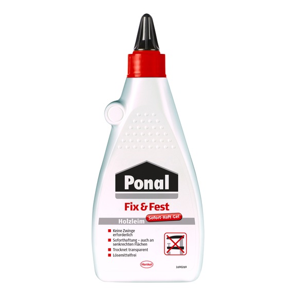 HENKEL Holzleim Fix und Fest, ohne L&ouml;sungsmittel, Kunststoff-Flasche mit 500 g - Dispersionsklebstoff