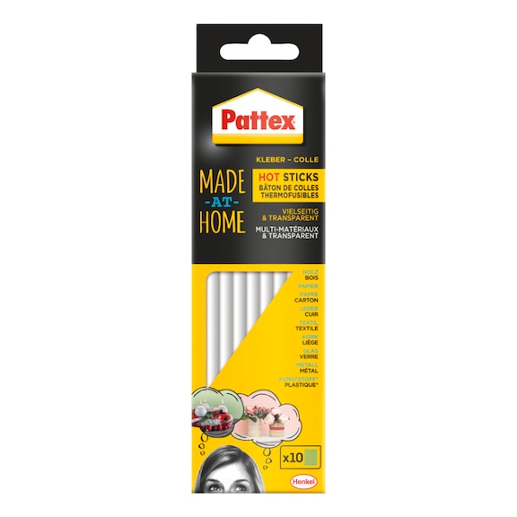 HENKEL Hei&szlig;klebesticks Made at Home, 1x10 Hot Sticks - Patrone f&uuml;r Alleskleber-Stift