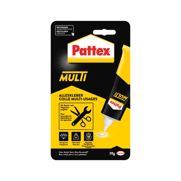 HENKEL Alleskleber Multi, Blisterkarte 20g - Klebstoff l&ouml;semittelfrei