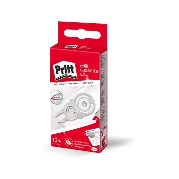 PRITT Korrekturroller Refillkassette Refill Flex, nachf&uuml;llbar, 12m x 4.2mm - Kassette f&uuml;r Korrekturroller