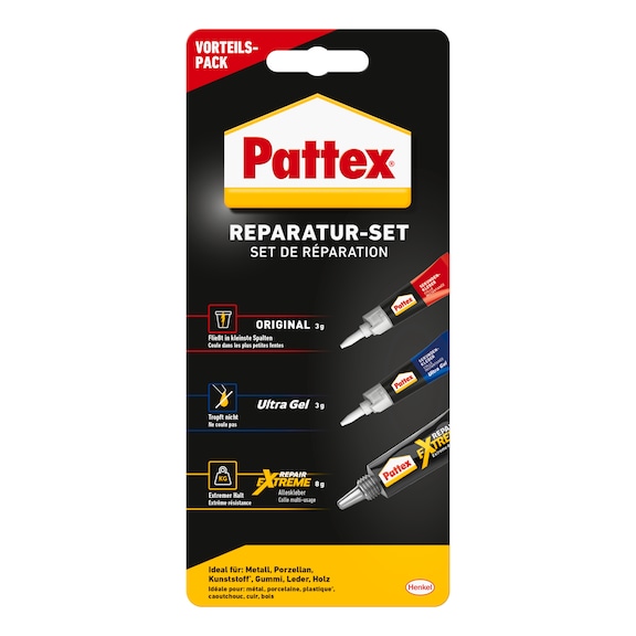 PATTEX Sekundenkleber Ultra Gel 3-teiliges Reparatur-Set fl&uuml;ssig - Warenpaket Klebematerial (B&uuml;ro, Basteln, nicht spezifiziert)