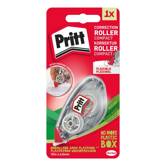 PRITT Korrekturroller Compact Flex. Wei&szlig;es Korrekturband. 10m x 6,0mm - Korrekturroller
