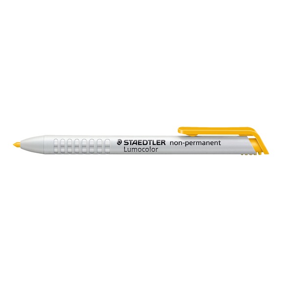 STAEDTLER Lumocolor non-permanent omnichrom dry marker, yellow, box of 5 - Dry-erase highlighter