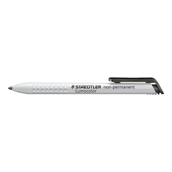STAEDTLER Trockenmarker Lumocolor non-permanent omnichrom, schwarz, Box 5 St&uuml;ck - Trockentextmarker