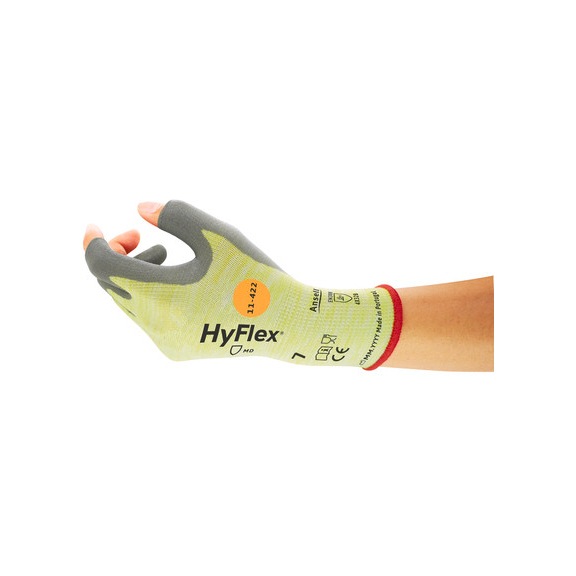 ANSELL HyFlex industrial gloves 11422, size 10 11422100 - Five-finger gloves HyFlex