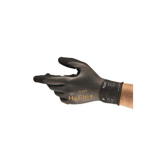 ANSELL HYFLEX 11939 industrial gloves, size 11 11939110 - Five-finger gloves HyFlex
