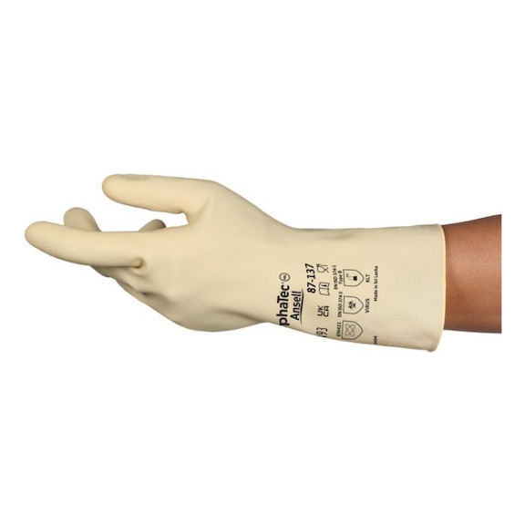 ANSELL AlphaTec(R) 87-137 chemical-resistant gloves, size 9 87137090BP - Protective glove against chemicals and microorganisms (PPE)